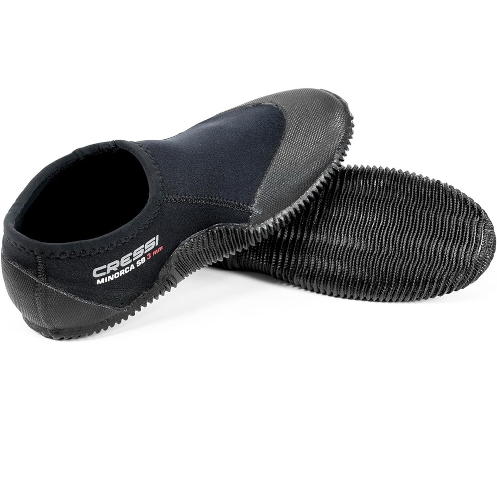 New Cressi Minorca black unisex Neoprene anti-slip water  Shoes (men 5/women 6)